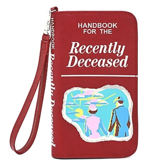 Beetlejuice Handbags - Beetlejuice Wristlet Handbook Recently Deceased